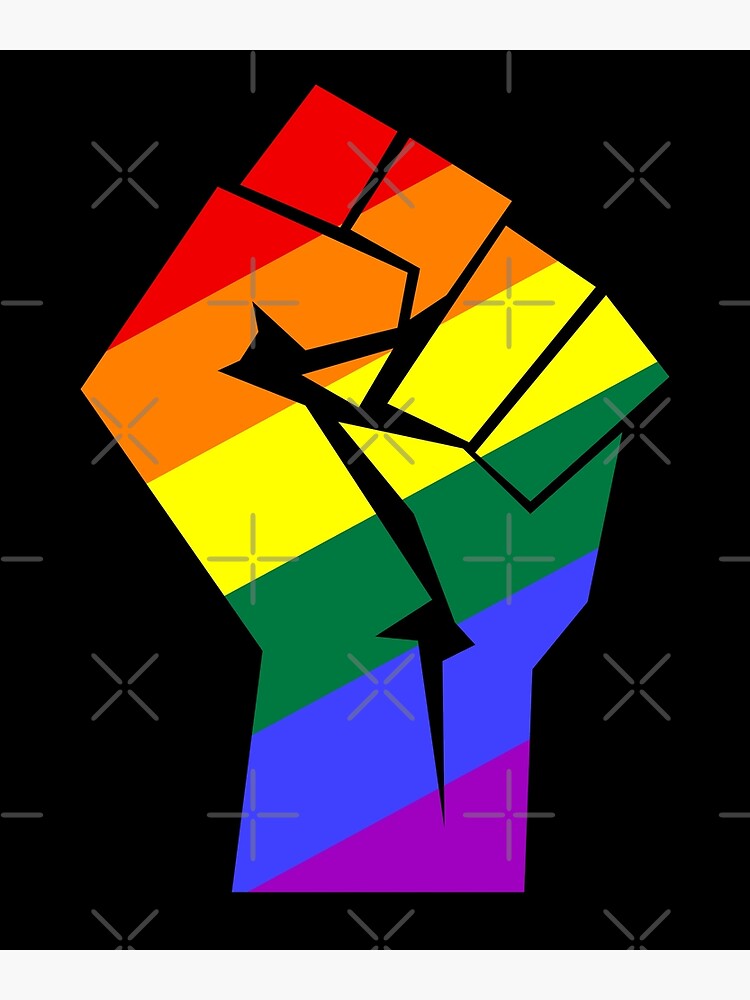 Resist Pride Rainbow Flag Fist Lgbt Poster For Sale By Jadespear Redbubble 2498