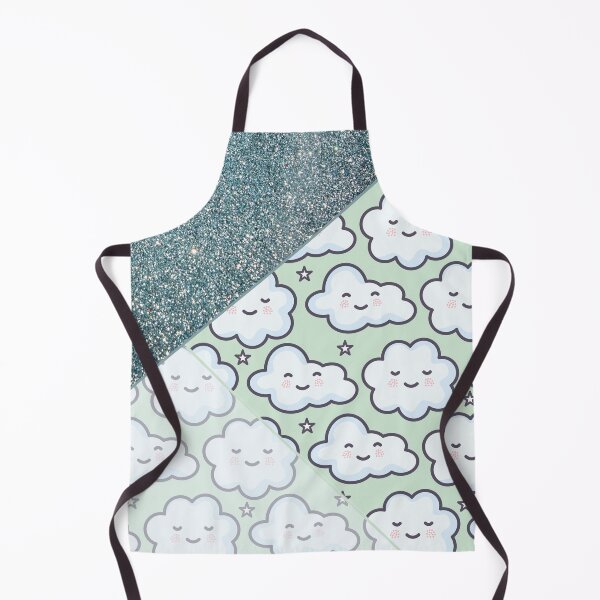 Item preview, cute green cloud sparkling pattern designed and sold by Beeroclock.