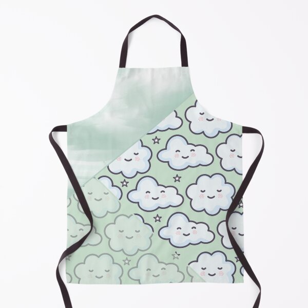 Item preview, Copy of cute green cloud paint pattern designed and sold by Beeroclock.