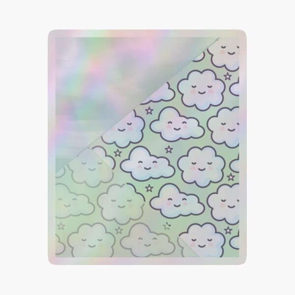 Item preview, Copy of cute green cloud paint pattern designed and sold by Beeroclock.