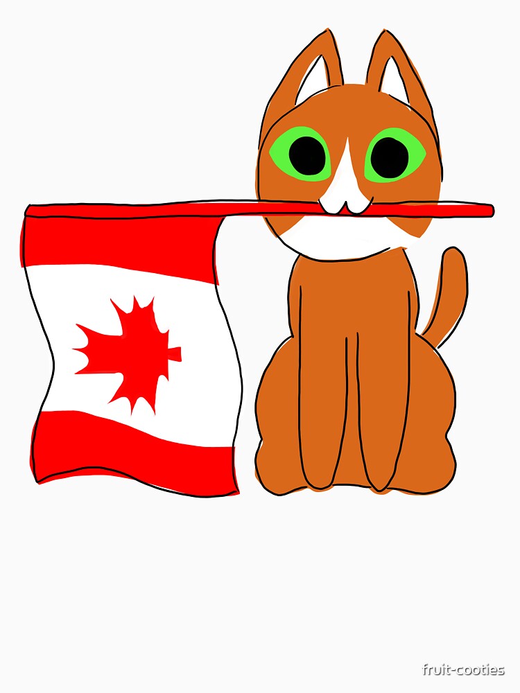 "Flag Cats Canada" Tshirt by fruitcooties Redbubble