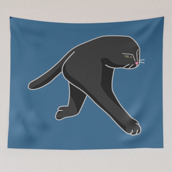 Item preview, Black Half Cat / Panorama Fail Cat / Singko peso cat Meme designed and sold by Rzera-.