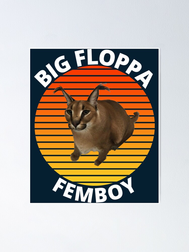  Big Floppa Meme Cute Caracal Cat Zip Hoodie : Clothing