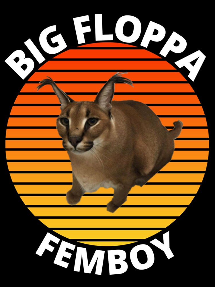 Womens Big Floppa My Beloved Caracal Cat Meme V-Neck T-Shirt