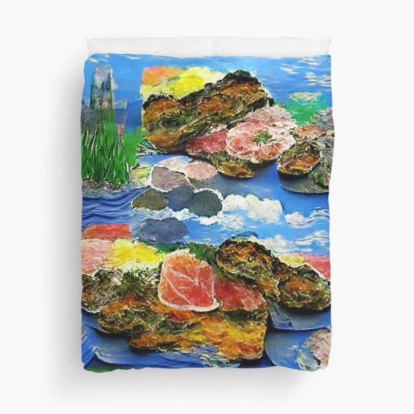 Lilies: Oscar-Claude Monet Inspired Duvet Cover