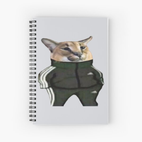 Big Floppa Meme Cute Caracal Cat: Plain Lined Journal Notebook, 120 Pages,  Medium 6 x 9 Inches, Printed Cover