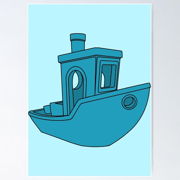 Item preview, Blue Benchy  designed and sold by Printint.