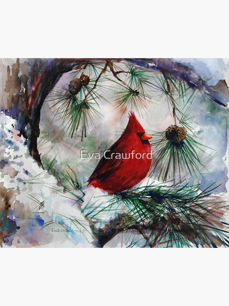 Cardinal Winter 8 x 10 Fine Art Print — Erika Roberts Studio