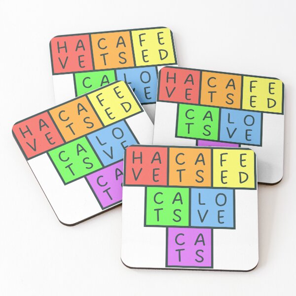 Item preview, Have cats, feed cats, love cats- Upside down Pyramid - Pastel colors - Dark text designed and sold by RainbowWordLand.