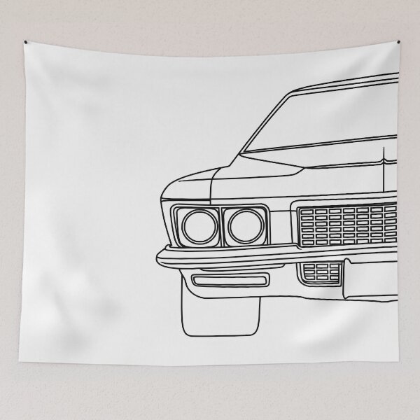 Item preview, Buick Riviera 1971-1973 third generation black lines designed and sold by EdimDesign.