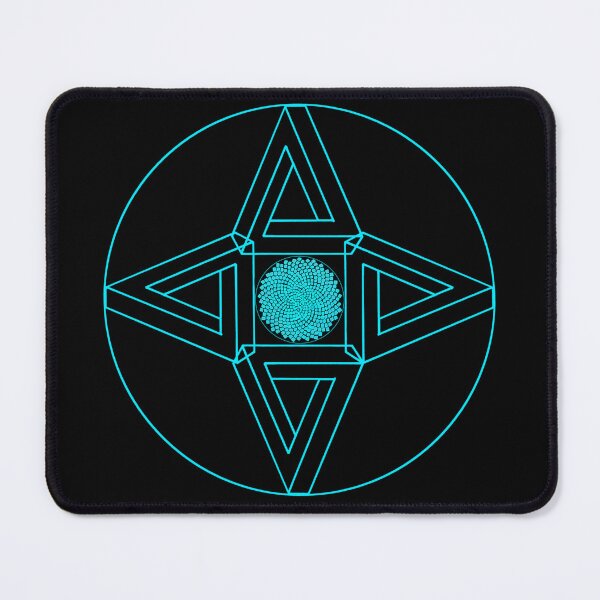 Item preview, Turquoise Framed Triangle Me Impressed Star & CircleVisions designed and sold by createVisions.