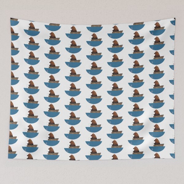 Item preview, Cheltenham the Bear: Fishing Trip designed and sold by Sketchy Chick.