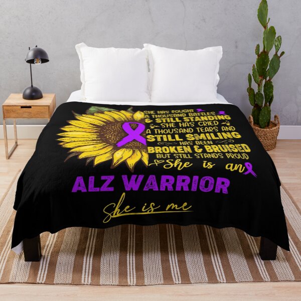 Item preview, Alzheimers Awareness ALZ Awareness She is An ALZ Warrior She is Me designed and sold by OtiliaNikolaus.