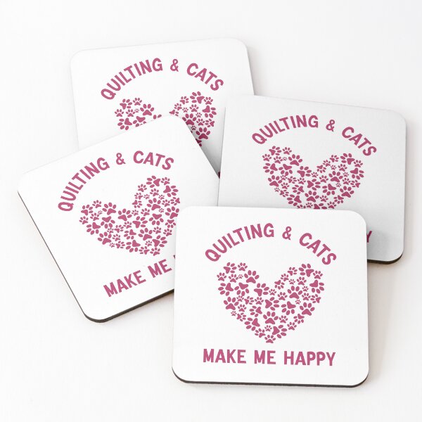 Item preview, Quilting And Cats Make Me Happy designed and sold by medbdj.