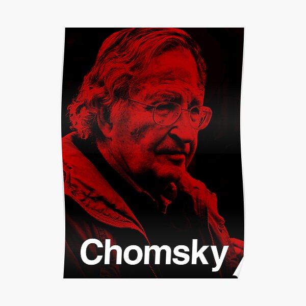 &ldquo;Noam Chomsky&rdquo; Poster for Sale by KeepLeft | Redbubble