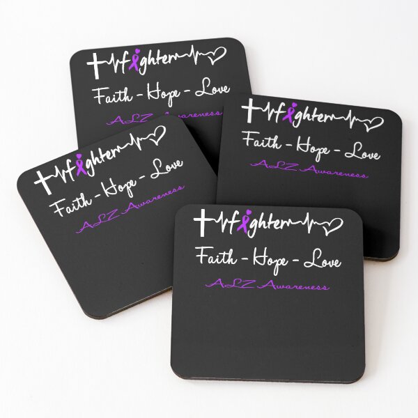 Item preview, Alzheimers Awareness ALZ Fighter Faith Hope Love Support ALZ Awareness Warrior Gifts  designed and sold by OtiliaNikolaus.