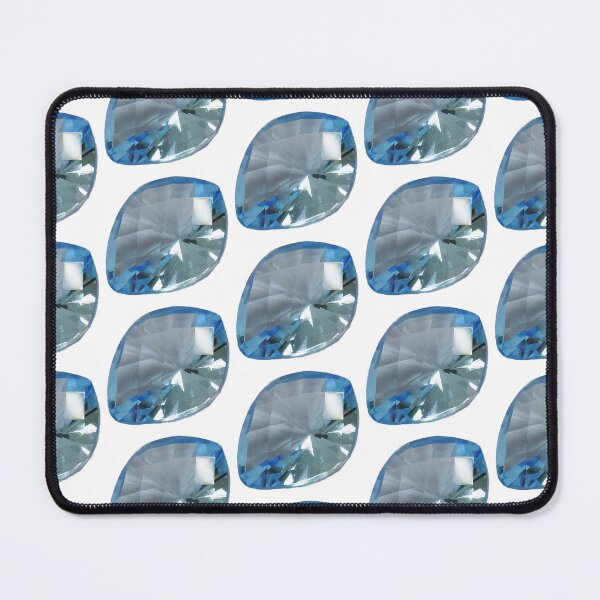 Item preview, Fancy shape Aquamarine Light Sky Blue designed and sold by DigitalGemArt.