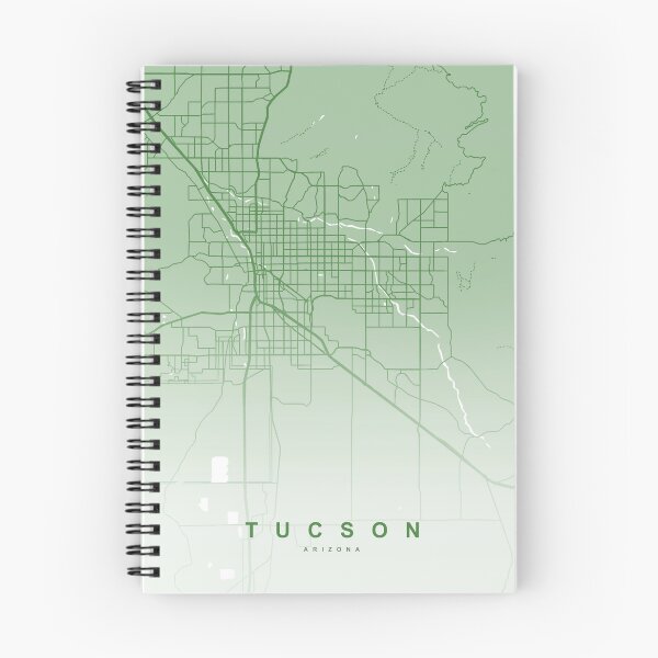 Aperçu de l'œuvre Art de la carte de Tucson créée et vendue par artymaps.