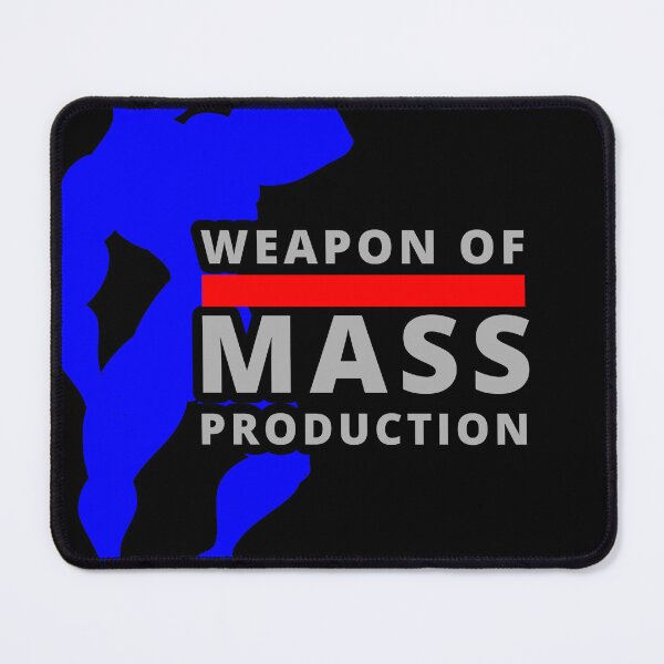 Item preview, Weapon of Mass PRODUCTION - Witty, Humor, Joke, Just for Fun, Laugh Trip designed and sold by Tatzki-Design.