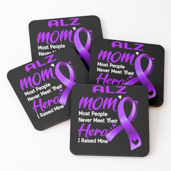 Item preview, Alzheimers Awareness ALZ MOM Most People Never Meet Their Hero I Raised Mine Support ALZ Awareness Gifts  designed and sold by OtiliaNikolaus.