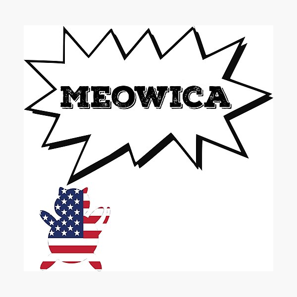 Item preview, Meowica Patriotic American Cat  designed and sold by overclock360.