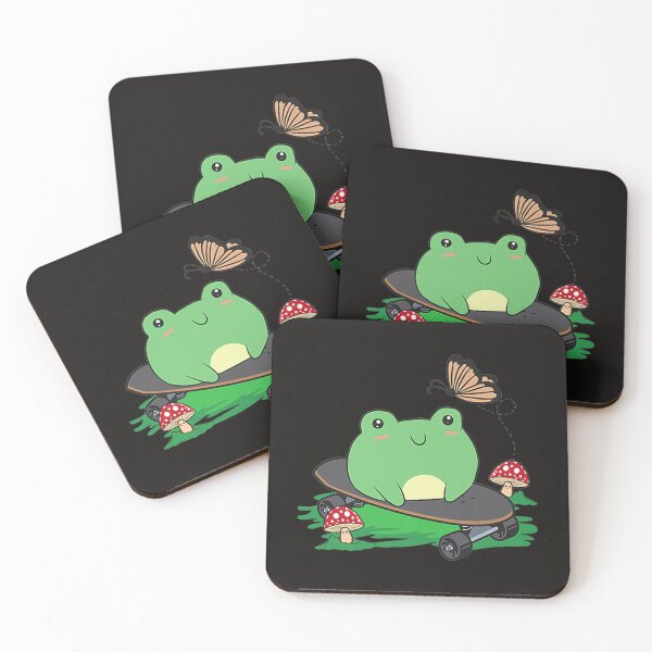 Item preview, Cottagecore Aesthetic Kawaii Skateboarding Frog Skateboard Premium designed and sold by DosuIsora.