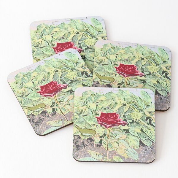 Item preview, Beautiful rose in the background of foliage designed and sold by Green91.