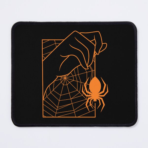 Item preview, Dangling Spider Pumpkin Orange Line Art designed and sold by ObsidianDaz.