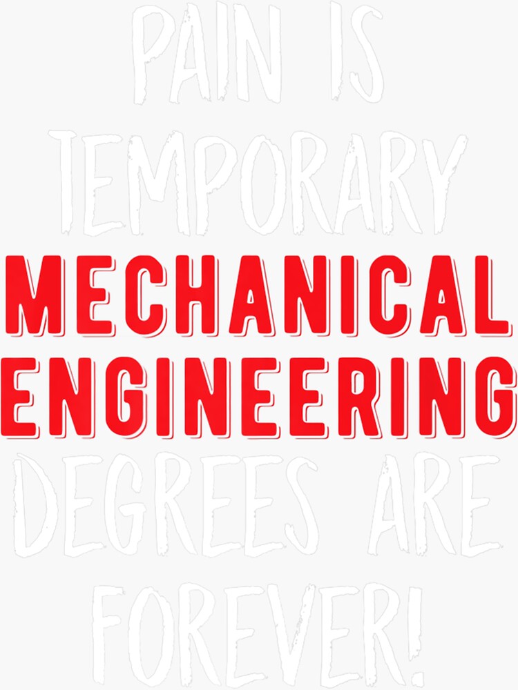 "Mechanical Engineer Graduation Gift Design For Engineering" Sticker