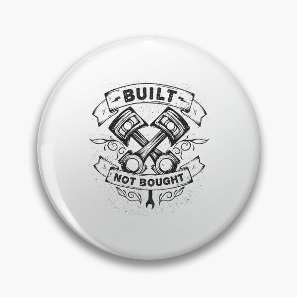 Item preview, Mens Built Not Bought Mechanic Pistons Custom Vintage Premium designed and sold by MeiKenia.