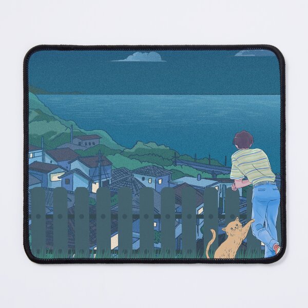 Item preview, Anime Evening Landscape On The Ocean designed and sold by MadameHiro.