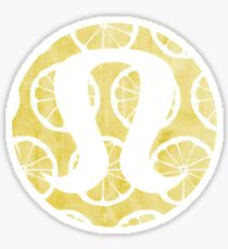 Pegatina Acuarela Limones Lululemon