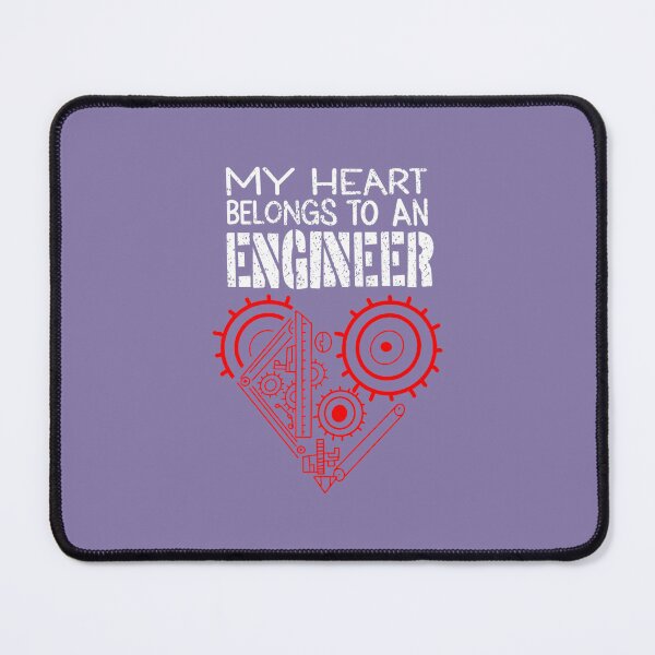 Item preview, My Heart Belongs To An Engineer Mechanic Funny Engineering designed and sold by MeiKenia.