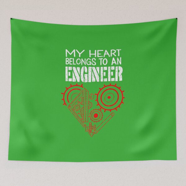 Item preview, My Heart Belongs To An Engineer Mechanic Funny Engineering designed and sold by MeiKenia.
