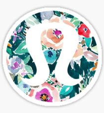 Watercolor Floral Lululemon Sticker