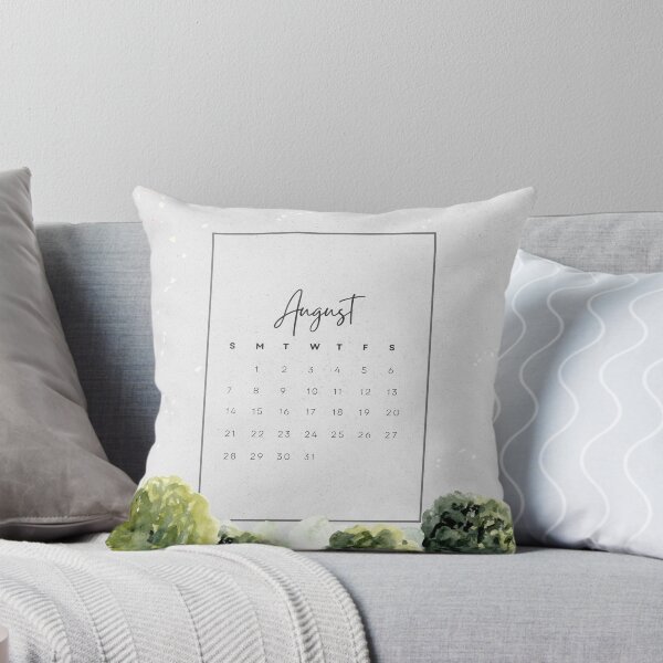 Item preview, Monthly Calendar 2022 Aesthetic - Green - August  designed and sold by Levated.