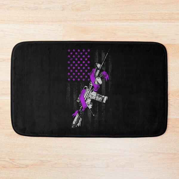 Item preview, Alzheimers Awareness Flag American Ribbon Military Alzheimers Awareness Peach Ribbon Warrior  designed and sold by OtiliaNikolaus.