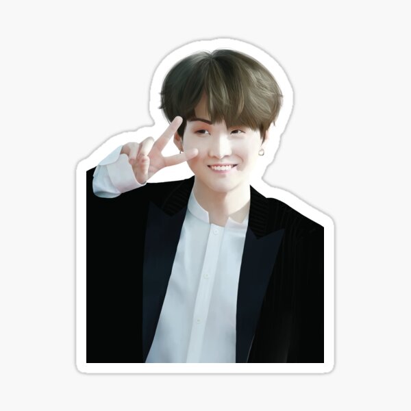 Suga (Min Yoongi) Portrait Painting Sticker