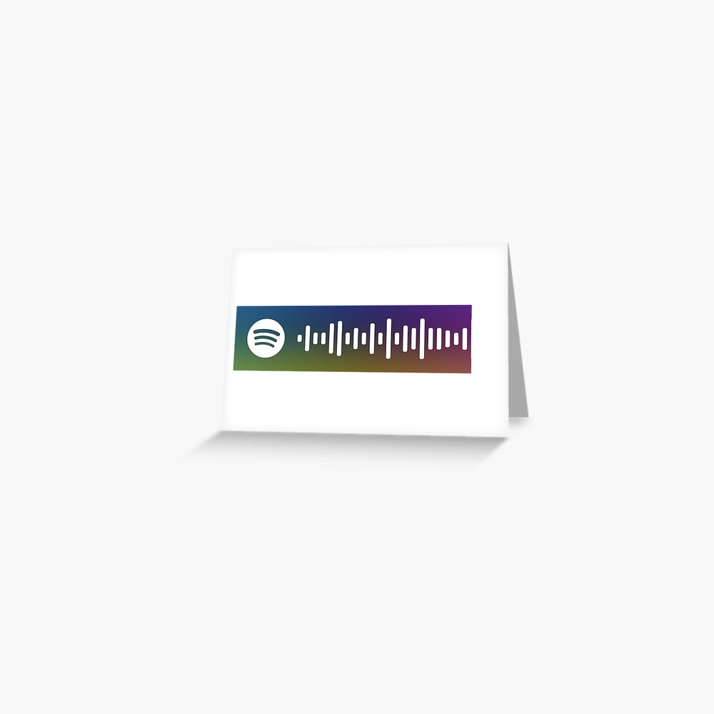 rick-roll-spotify-code-sticker-greeting-card-for-sale-by-stickerlana