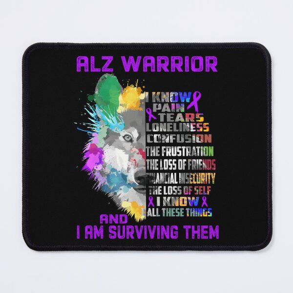 Item preview, Alzheimers Awareness I Am ALZ Warrior, I Know All These Things and I Am Surviving Them designed and sold by OtiliaNikolaus.