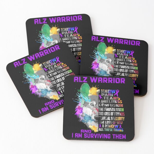Item preview, Alzheimers Awareness I Am ALZ Warrior, I Know All These Things and I Am Surviving Them  designed and sold by OtiliaNikolaus.