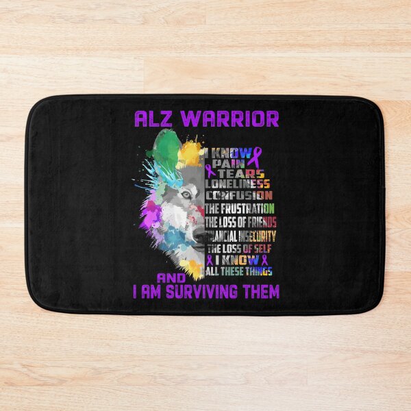 Item preview, Alzheimers Awareness I Am ALZ Warrior, I Know All These Things and I Am Surviving Them  designed and sold by OtiliaNikolaus.
