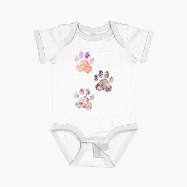 Item preview, Floral Paw Print Trio designed and sold by annmariestowe.