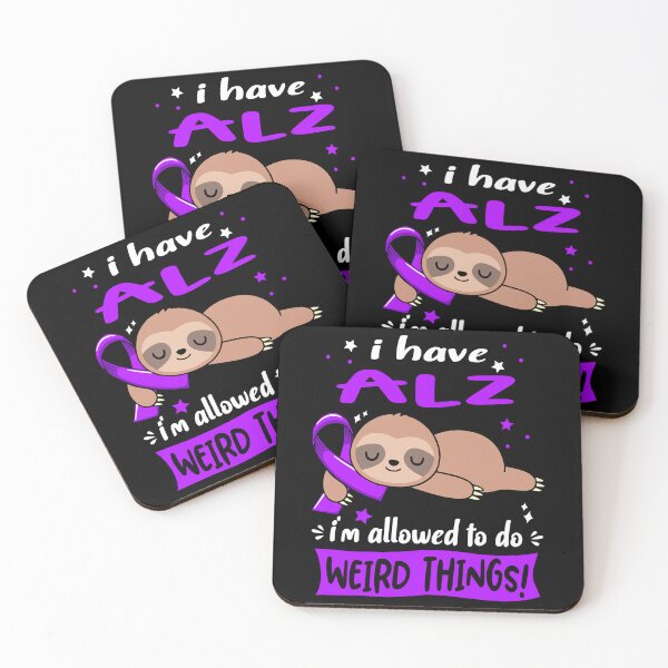 Item preview, Alzheimers Awareness I have ALZ i'm allowed to do Weird Things Support ALZ Warrior Gifts  designed and sold by OtiliaNikolaus.