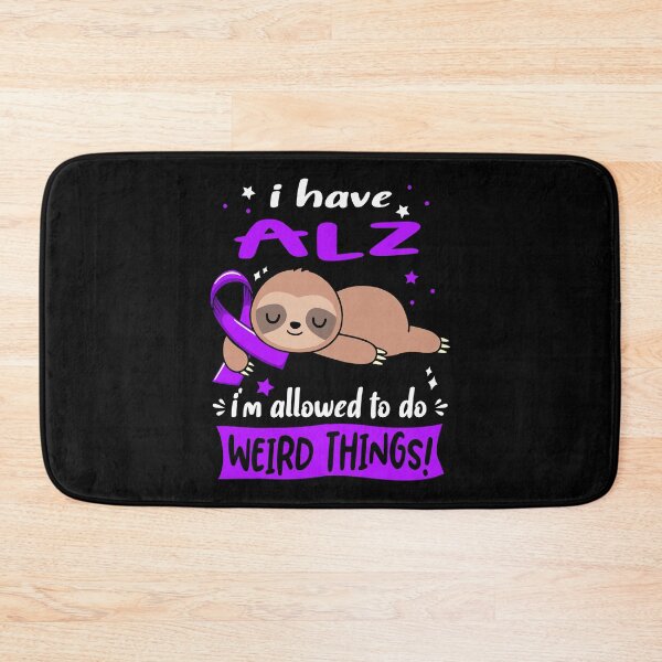 Item preview, Alzheimers Awareness I have ALZ i'm allowed to do Weird Things Support ALZ Warrior Gifts  designed and sold by OtiliaNikolaus.