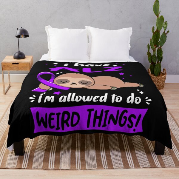 Item preview, Alzheimers Awareness I have ALZ i'm allowed to do Weird Things Support ALZ Warrior Gifts designed and sold by OtiliaNikolaus.