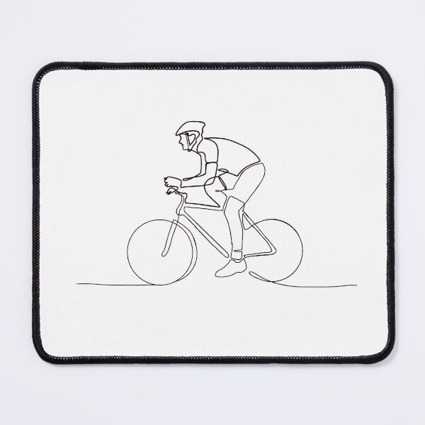 Item preview, cycliste line art designed and sold by illuminartt.