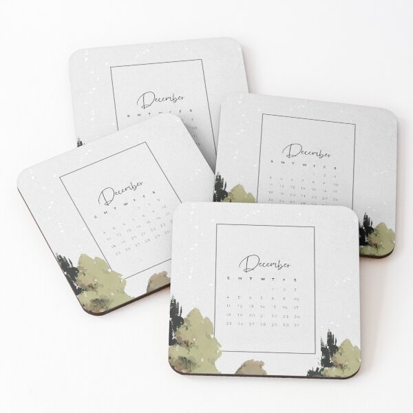 Item preview, Monthly Calendar 2022 Aesthetic - Green - December  designed and sold by Levated.