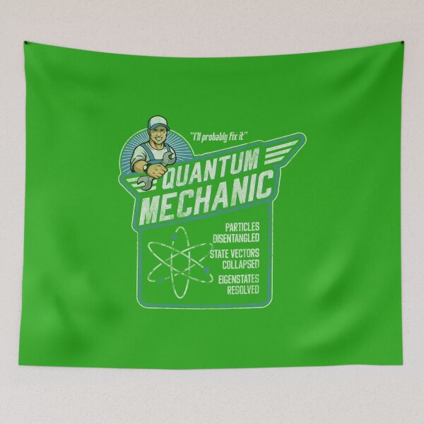 Item preview, Quantum Mechanics, Funny Subatomic Physics Pun, Science designed and sold by SodaLin.
