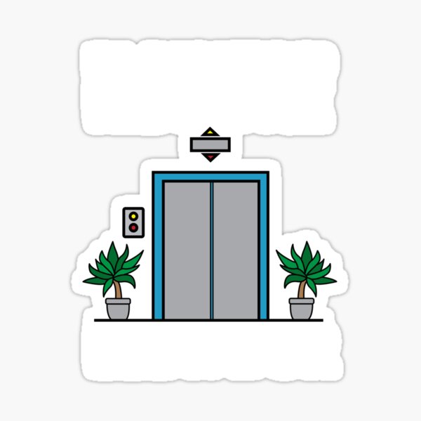 "Ride Elevators Funny Joke Quote Mechanics Elevator GIfts" Sticker